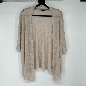 Eileen Fisher Short-Sleeved Crinkle Texture Cardigan